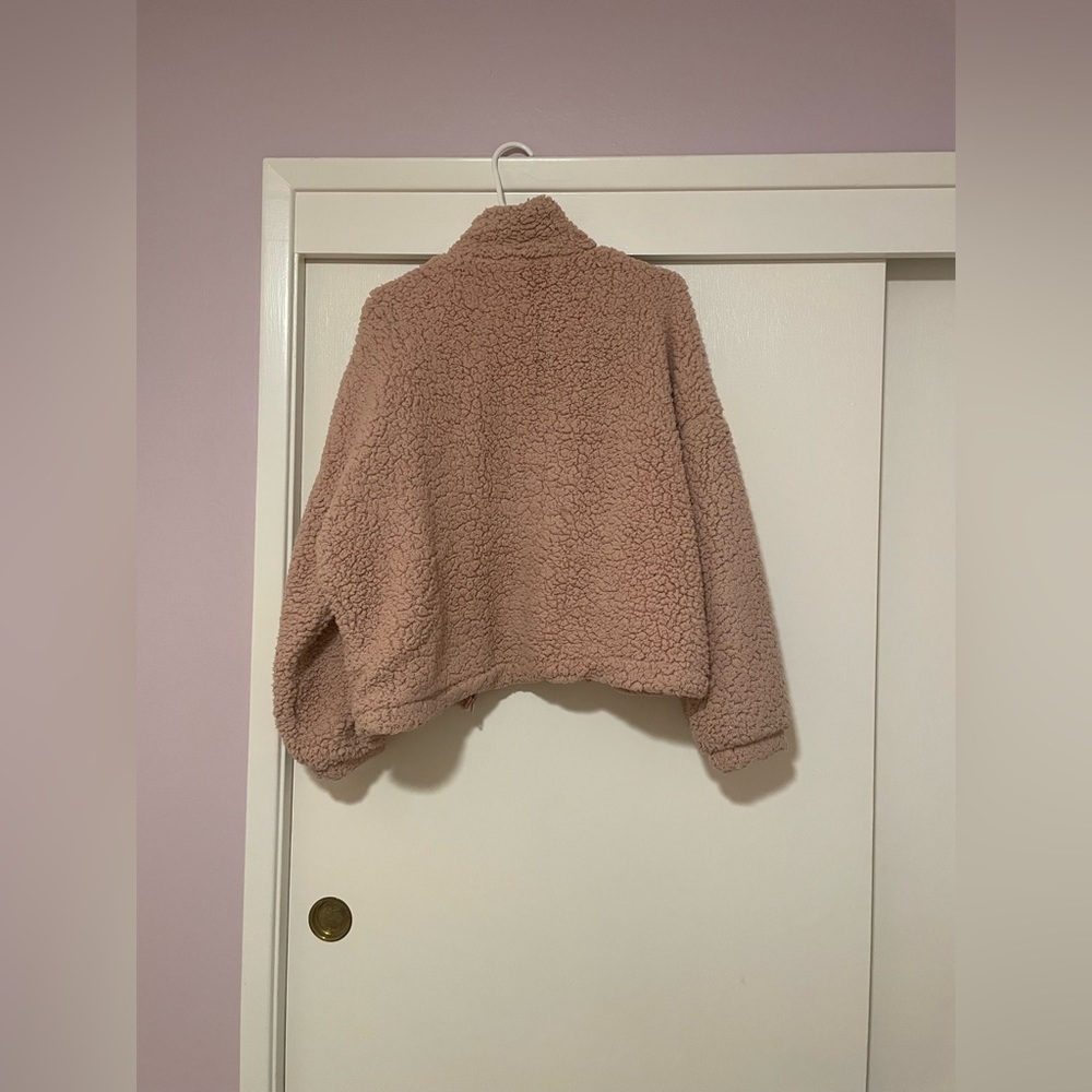 UO Pink Teddy Jacket - Picture 4 of 4